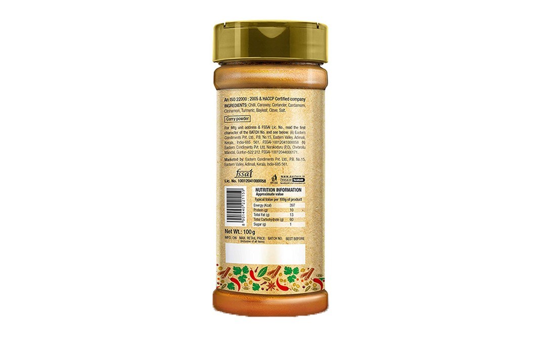 Eastern Spice Blend Hyderabadi Biryani Mix   Plastic Bottle  100 grams